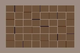 Грязезащитный коврик Modemo 200077 коричневые квадраты